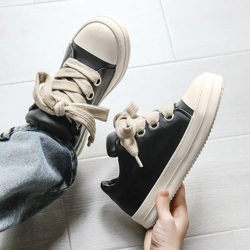 Fashion Sneakers Mens Shoes Pu Leather Summer Casual Sneakers Student Casual Shoes Low Top Women Man Vulcanize Shoes Spring Autumn