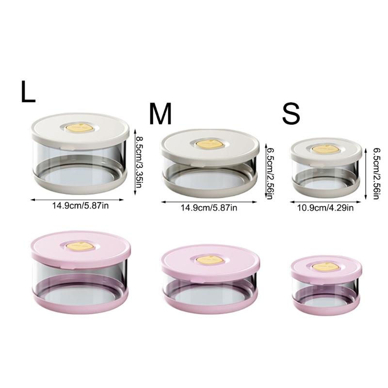Borosilicate Glass Storage Container High Temperatures Resistant Meal Preparation Box For Commuting Travel