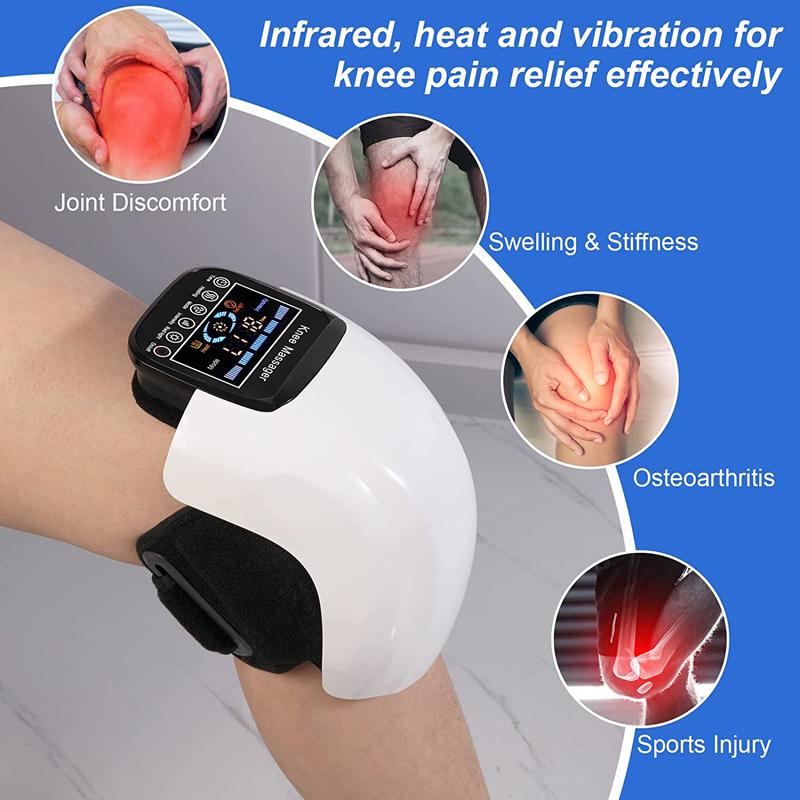 Electric Heating Knee Pad Air Pressotherapy Massager Leg Joint Infrared Therapy Arthritis Pain Relief Knee Temperature Massage