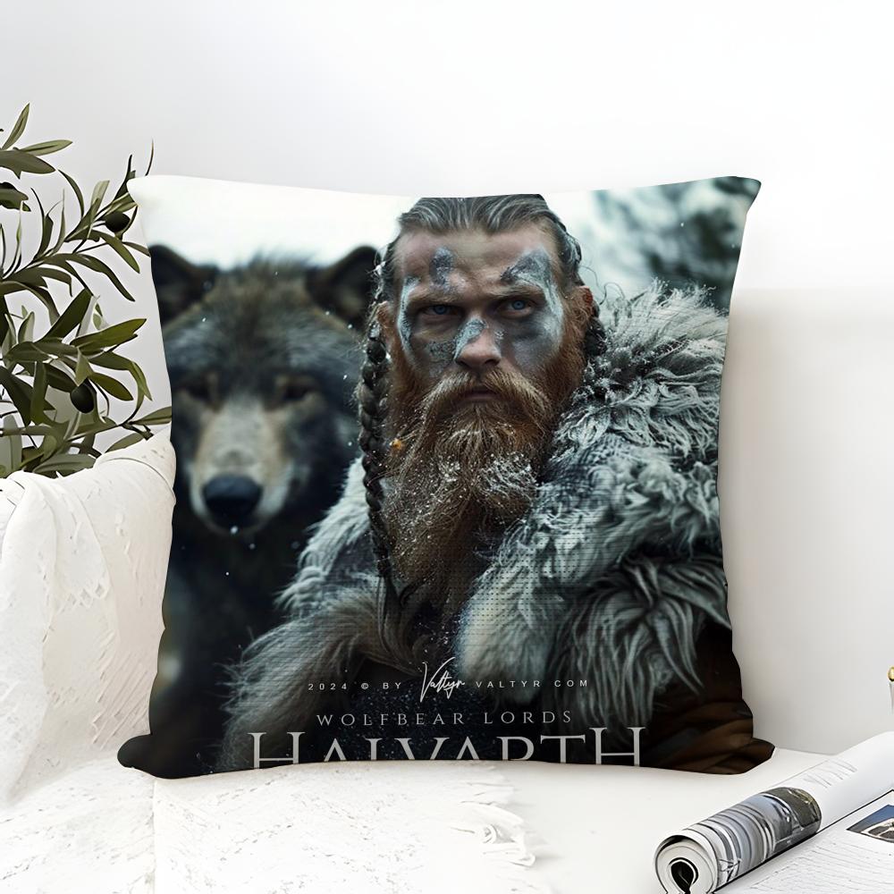 L-Legend Of The Dark Elf H-Halvarth The Nordic People Of Thunder Linen Pillow Case Sofa Home Decor Cushion Cover Cushion Cove