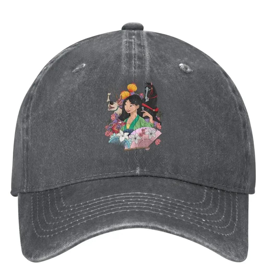 Mul Cartoon Logo Denim Baseball Cap Outdoor Sports Hip Hop Hats Summer Women Unisex Y2k Funny Sunshade Baseball Caps