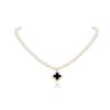 2026 Four-Leaf Clover Pearl Necklace: Stylish, High-End Pendant Clavicle Chain for Women