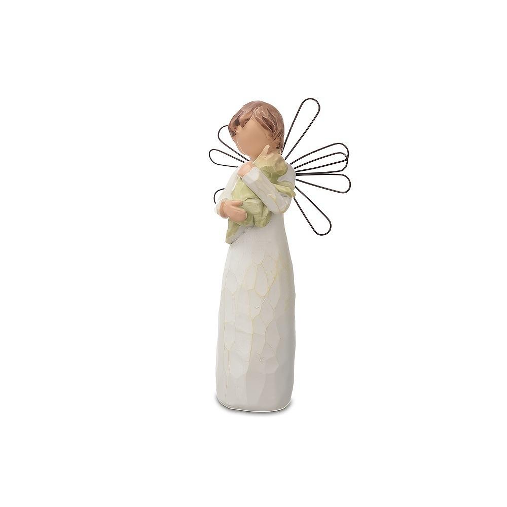 New Valentine s Day imitation wood carving parent-child intimate ornament resin handicraft home decoration couple ornament