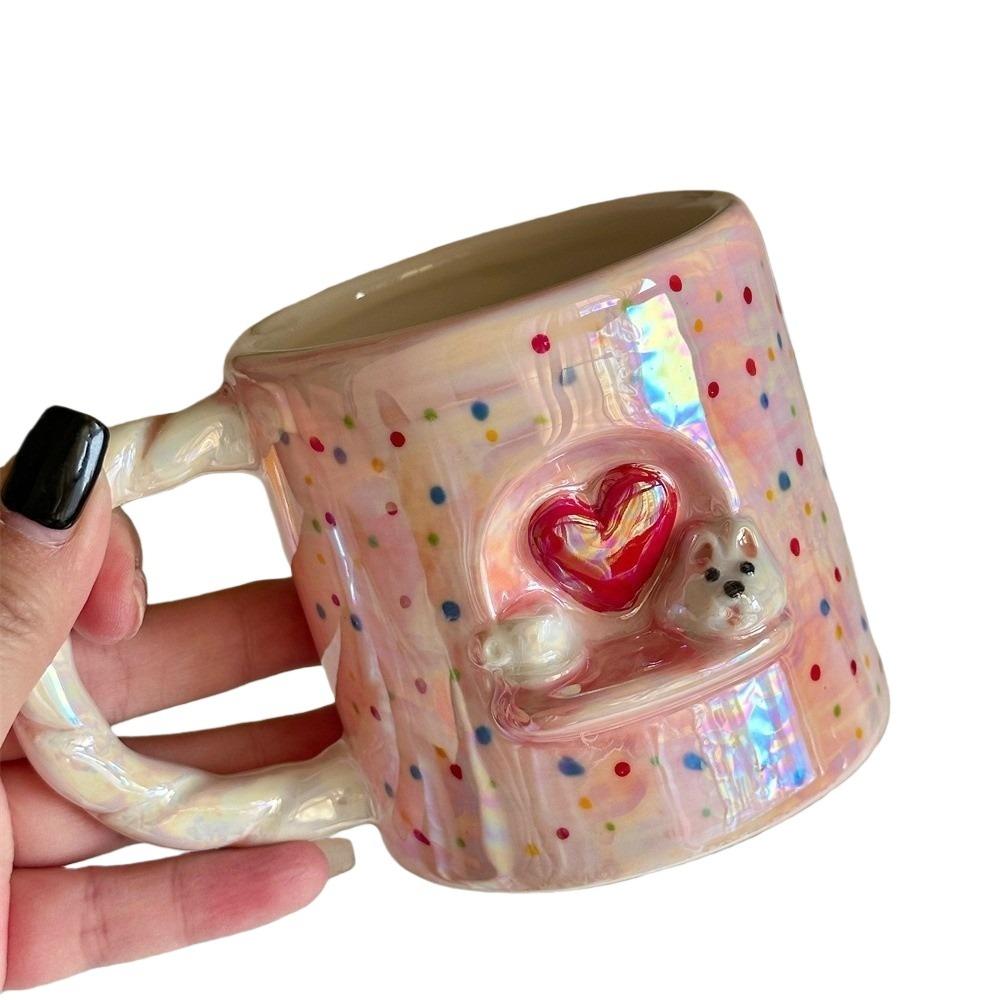 Cartoon Coffee Mug 320 ml Tea Cup Water Cup Puppy Ceramic Milk Cup Valentine's Day Present