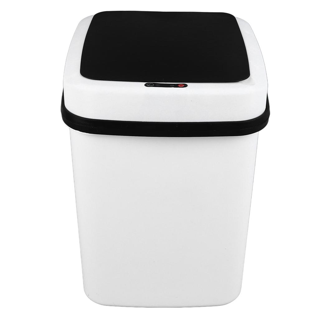 Smart Trash Can Large Capacity LED Light Automatic Motion Sensor Waste Bin with Button for Home Use