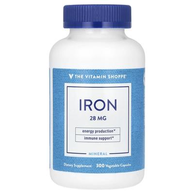 Iron, 28Mg, 300 Veggie Capsules