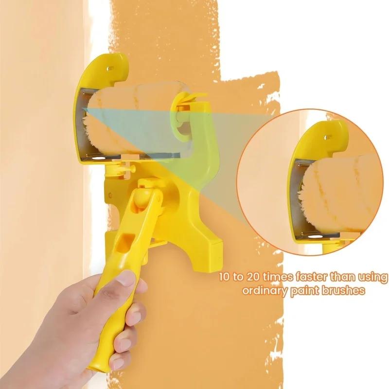 Multi-use Color Separation Paint Roller Paint Edger Roller Brush Hand-Held Paint Edger Tool for Wall Ceilings Home Room Painting