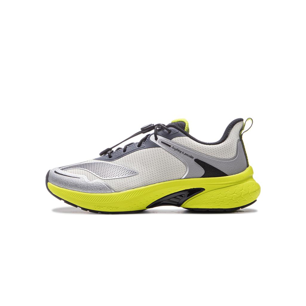 Li Ning Kids Fashion Anti-Kick Waterproof Low-Top Running Shoes Kids sneaker Silver Gray YKFU126-5