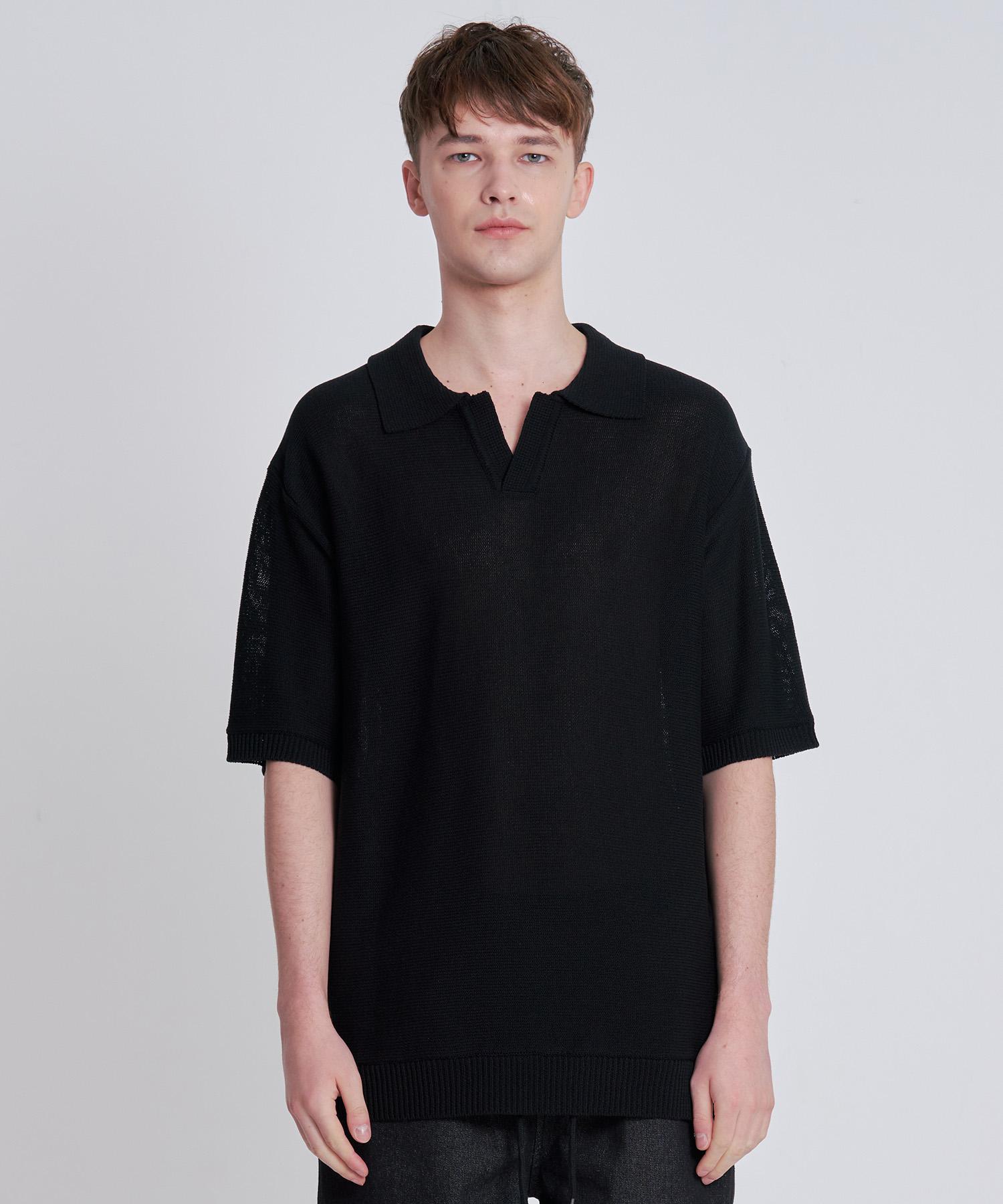 Zensai Black Polo Knit M
