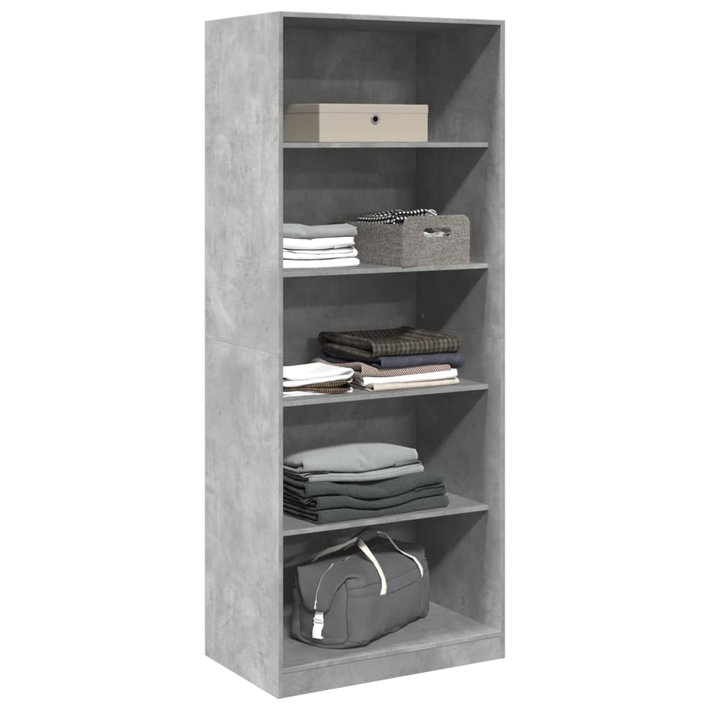 Vidaxl Wardrobe, Concrete Grey, 80X50X200 Cm