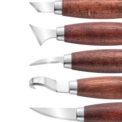 5 buc Ciocan de sculptură în lemn Cutter pentru prelucrarea lemnului Set de scule de mână Cuțit de sculptură în lemn DIY Unelte de sculptură în lemn pentru decojire