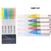 5pcs Shine Highlighter Pen Set Bling Glitter Shining Art Marker Color Drawing Painting Lettering Journal School