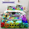 Colorful Creatures Custom Name Pattern Bedding Quilt Set Quilt Cover Pillowcase Home Birthday Gift(1 * Duvet Cover + 2 * Pillowcase, Without Core)
