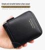New Men's Short Wallet with Corner Protector: Chain Coin Purse, Multi-Card Slots, Zippered Card Holder