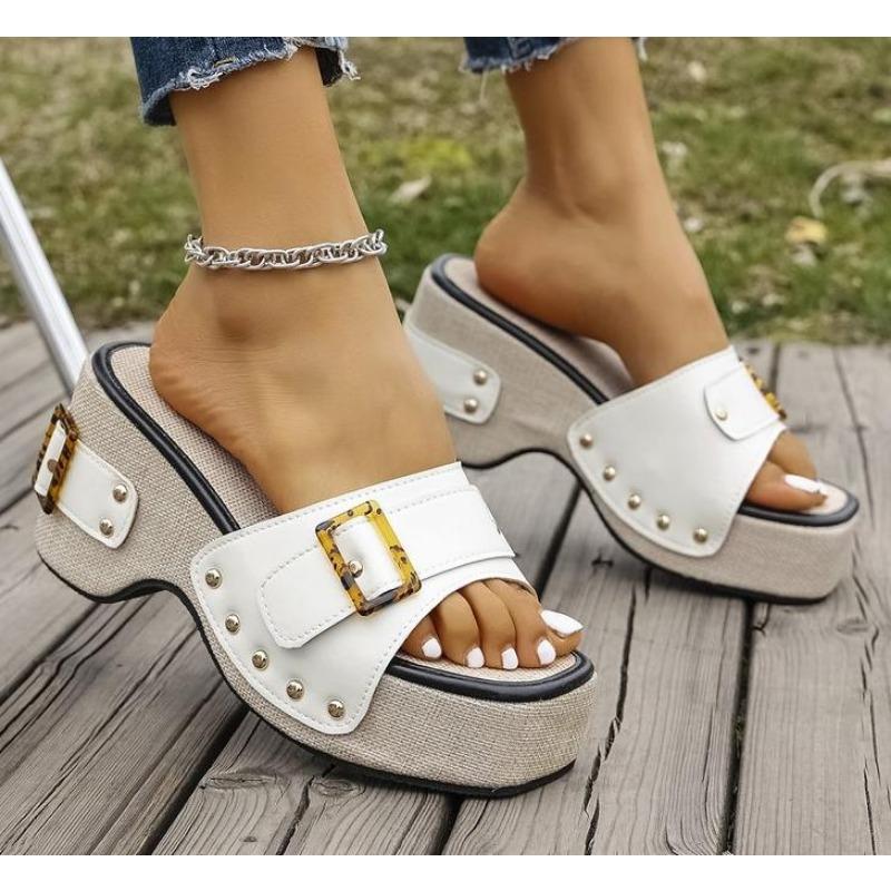 Fashion Summer Women Wedge Sandals Premium Orthopedic Open Toe Sandals Vintage Anti-slip Leather Casual National Style Shoes for Women