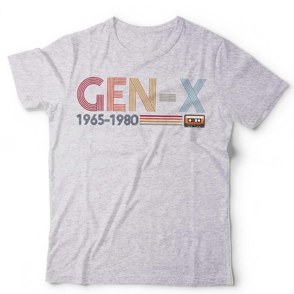 Gen X T-Shirt Unisex Generation X 40. Geburtstag 1980er Retro Vintage Geschenk