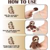 16CM Sloth on Shoulder, Magnetic Plush Toy Shoulder Riding Magnet Sloth for Shoulder Stuffed Animal Interactive Play Costume Accessory Cosplay Prop