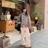 American Retro Gray Stand-up Collar Woolen Jacket Jacket Women's Autumn and Winter Design Sense Niche Loose Casual Versatile...