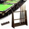 Floor Standing Pool Cue Rack Sturdy Wood Billiard Stick Holder for Billiards Accessories in Home Bar or Club Game Room