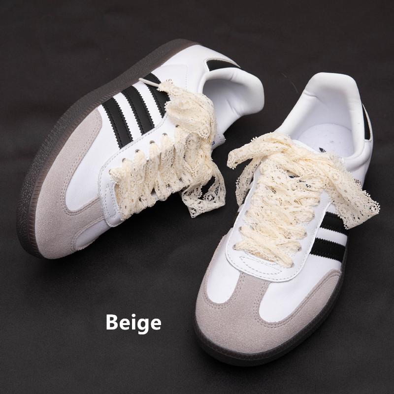 Uitgesneden Kant Effen Kleur Schoenveters Dames Heren Kleurrijk Leer Sport Casual DE Trainingsschoenen Veters Hoge Hakken Schoenen Band 100cm beige