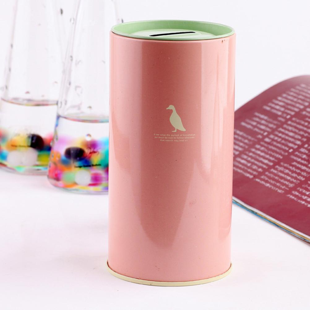 Metal Bank Piggy Bank Bank Saving Jar Tin Box Containers Candy Loose Tea Storage Organizer with Lids