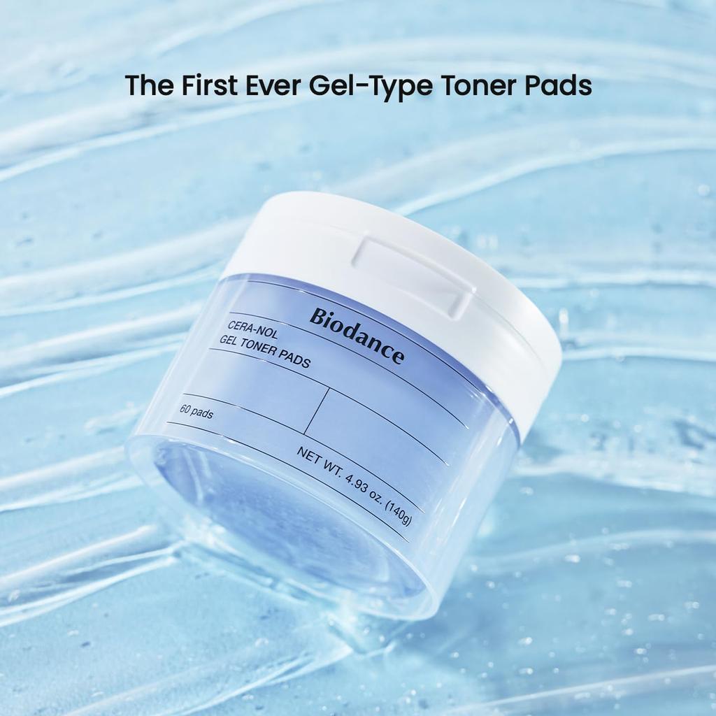 Biodance Collagen Gel Toner Pad Improves Elasticity and Gently Exfoliates Korean Skin Care 4.93 Liquid Oz (140g)*60 Tablets