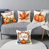 Thanksgiving Pumpkin Letter Digital Printed Pillow Living Room Home Pillow Cushion Cover Holiday Atmosphere Decoration