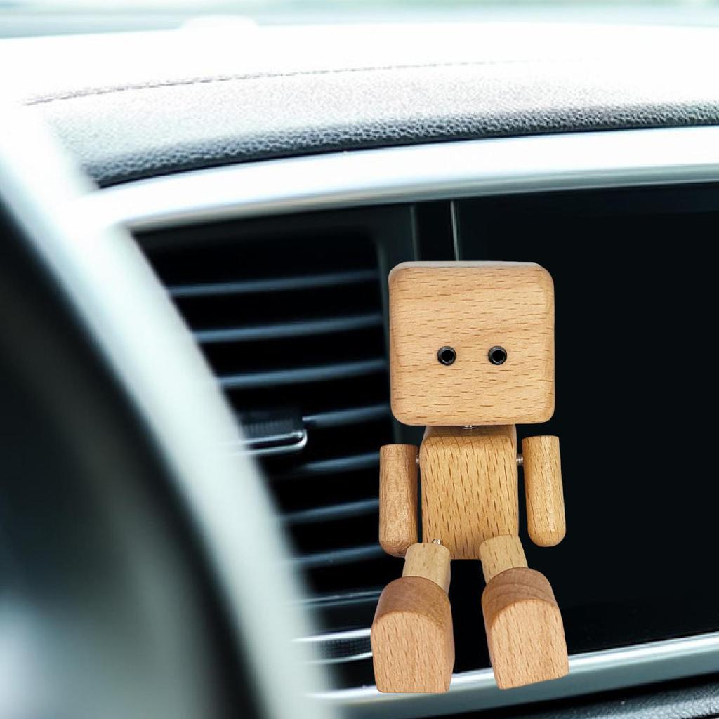 Shaking Feet Wooden Doll Accessories for Car Dashboard Decorative Versatile Lightweight Ornament