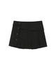 Miseki Seoul Pleats Wrap Mini Skirt Black