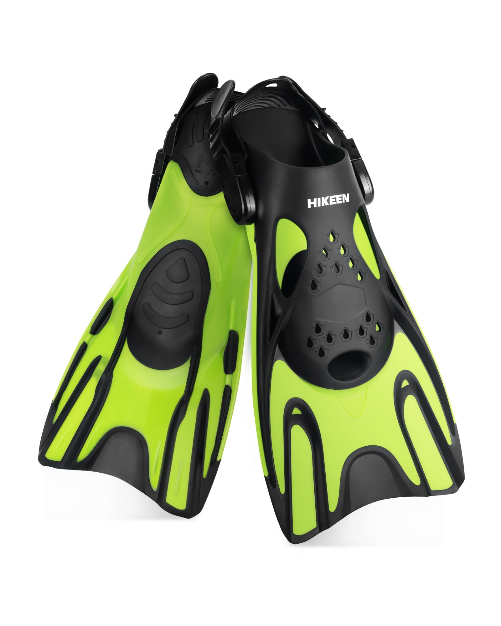 

Hikeen Swimming Fins, Strap Fins, Beginner-Friendly, Adjustable Size, Lightweight, Propulsive, Easy to Put On and Take Off, Comfortable, Reduces Fatig