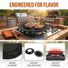 Iron BBQ Grill Pan Round Grill Rack Reusable Korean BBQ Grill Pan  Tourist Picnic Camping