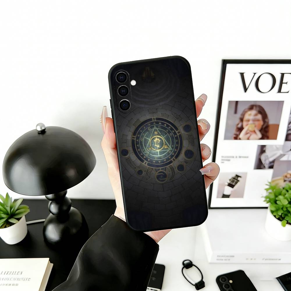 W-Warcraft G-Game Phone Case Black Silicone Soft For Samsung Galaxy A73,A72,A71,A70,A53,A52,A51