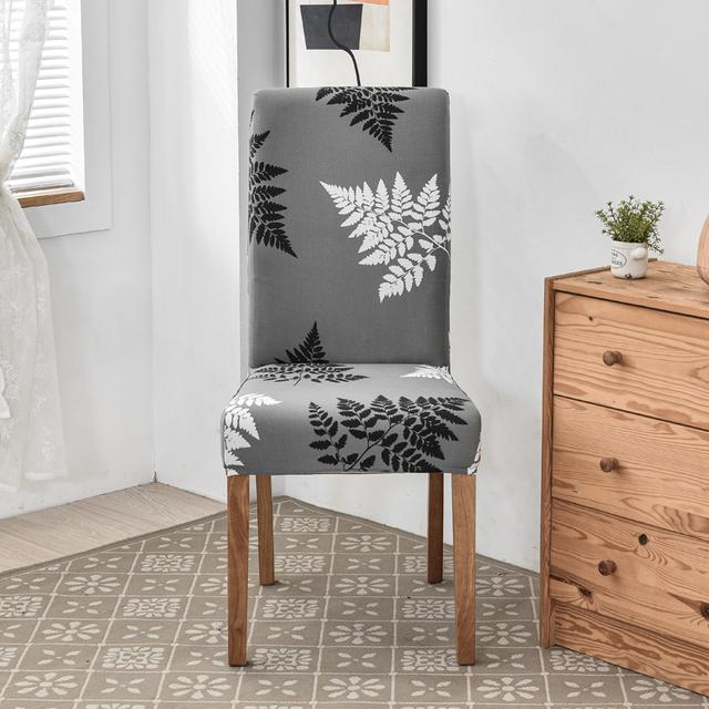 New Design Printed Colors Chair Furniture Covers Floral Modern Slipcover For Dinning Room Wedding Stretch Flexible Furniture Protector
