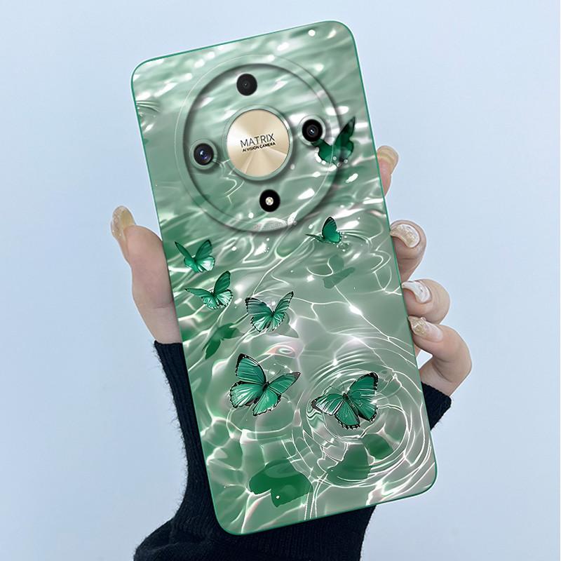 For Honor Magic5 Lite 5G Case Simplicity flower Silicone Soft Back Cases For Magic6 Lite 5G Cover Magic 5Lite 6Lite Bumper Shell