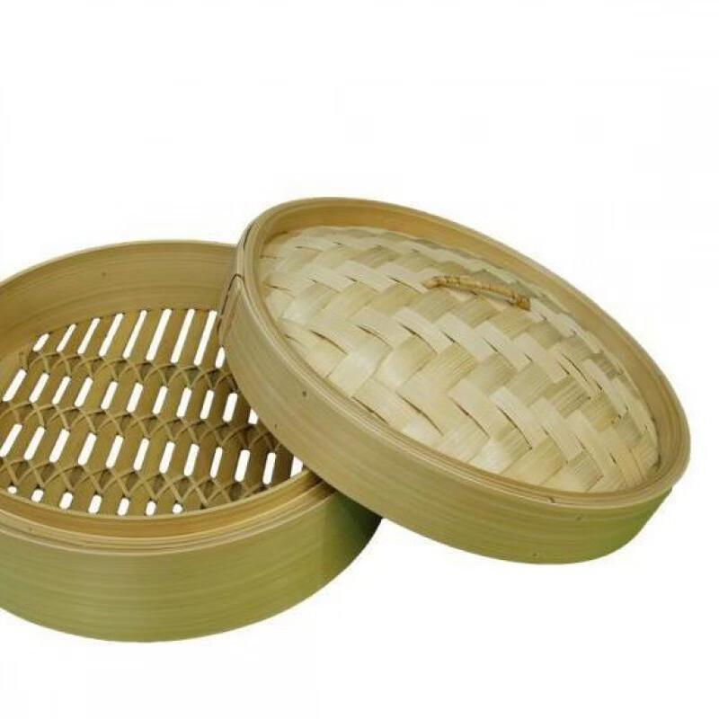 Commercial Bamboo Steamer Set with Lid