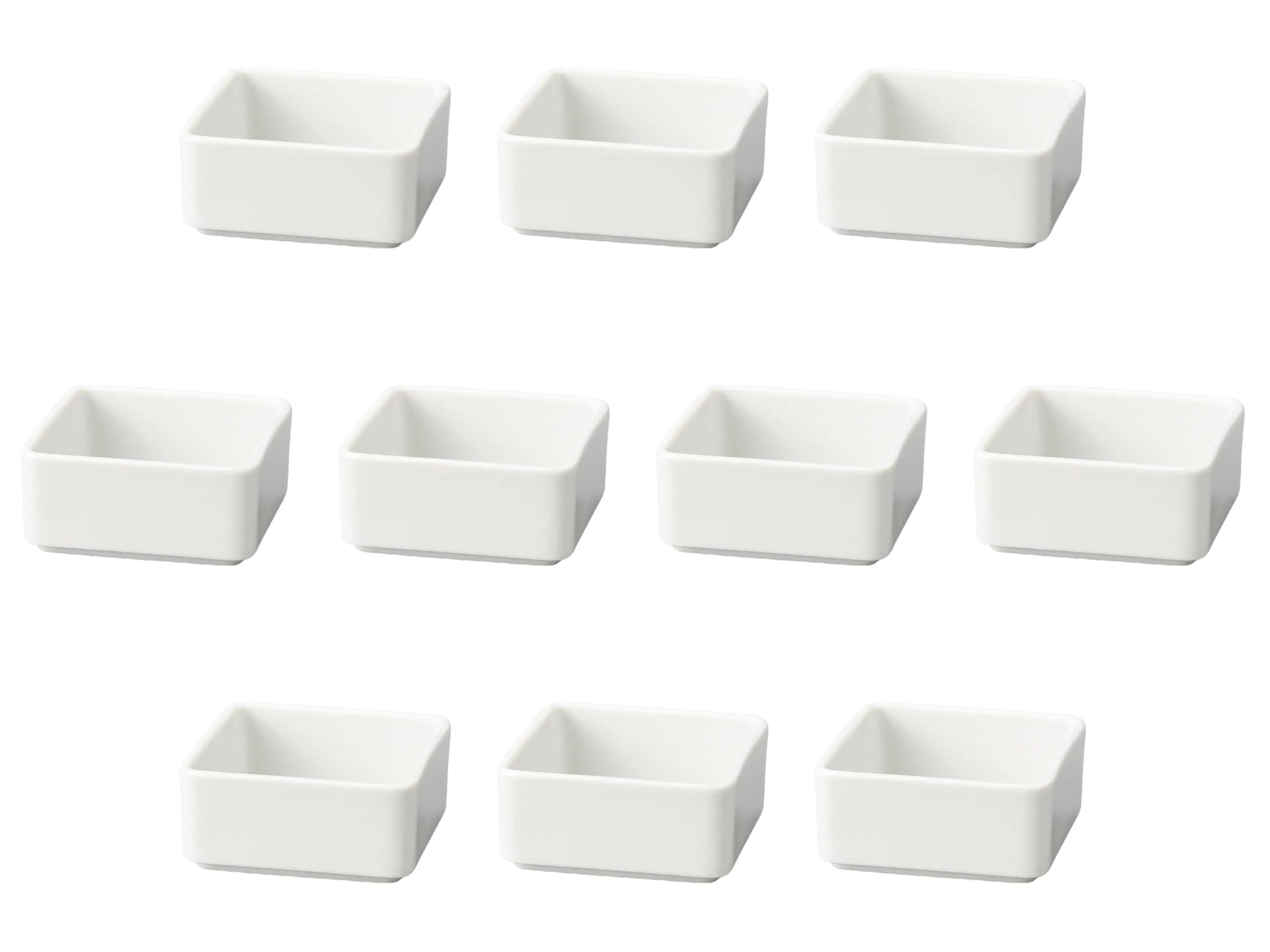 

Set of 10 White Tea Bag Boxes [8.2 x 8.2 x 3.5 cm] Western Tableware by Setomonohonpo