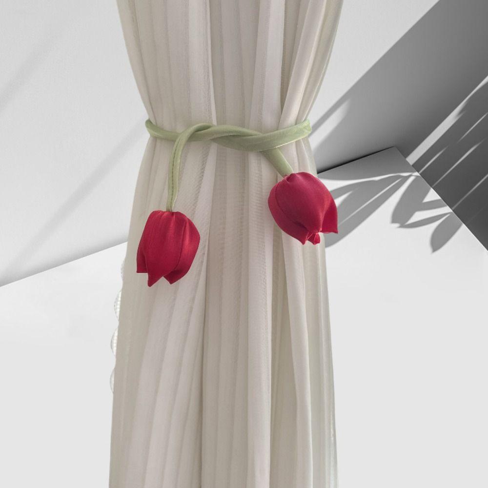 5Pcs Sweet Curtain Tieback DIY Hair Cord Accessories Curtains Tie Rope  Hair Decoration