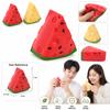 Watermelon Pattern Triangle Cheese Squishy Red Stress Relief Toy  Sensory Play