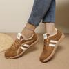 Sneakers Women's 2025 Autumn New Flat Lace-up Color-blocking Moral Training Shoes