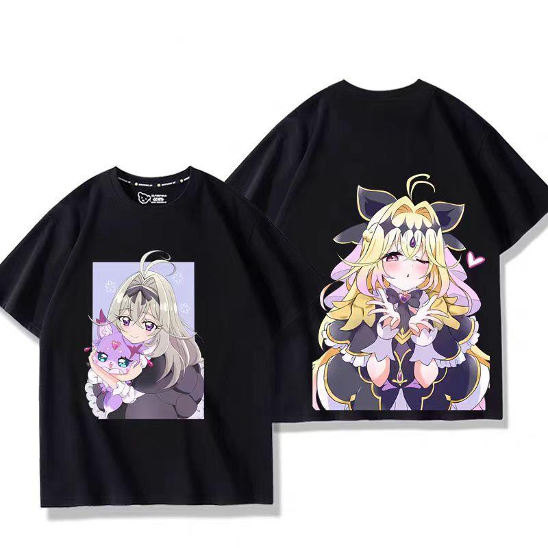 Anime Star Detective Precure  Cosplay Printed Short Sleeves TShirt Casual Tee Fashion Shirts In Summer Birthday Gifts