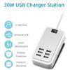 USB Hub EU US Plug 6 Ports USB Charger 5V 3A Wall Adapter Mobile Phone Charging For iPhone iPad Samsung With Switcher