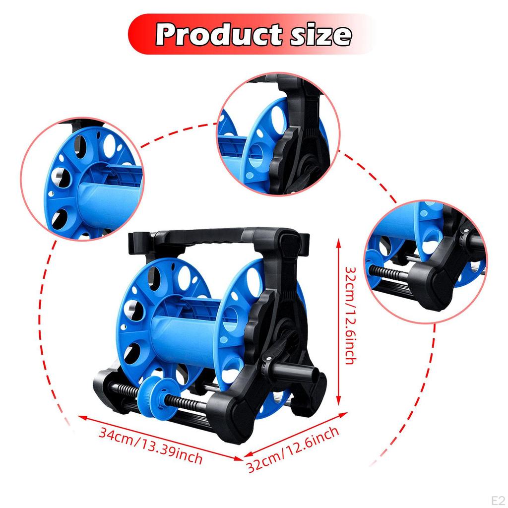 Garden Hose Reel Cart ,Pipe Storage Rack Household, Gardening Tool Water Pipe Holder for Agriculture