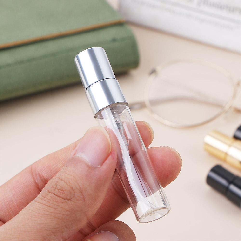 Sample Vials Transparent Perfume Atomizer Cosmetic Container Refillable Glass Bottle Spray Bottle