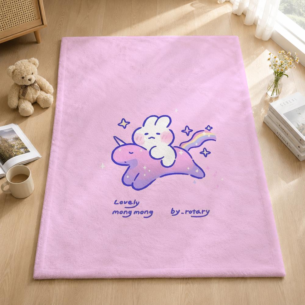 Art M-Mongmong Throw Blankets Soft Warm Flannel Blanket Bedding For Bed Living Room Home Sofa