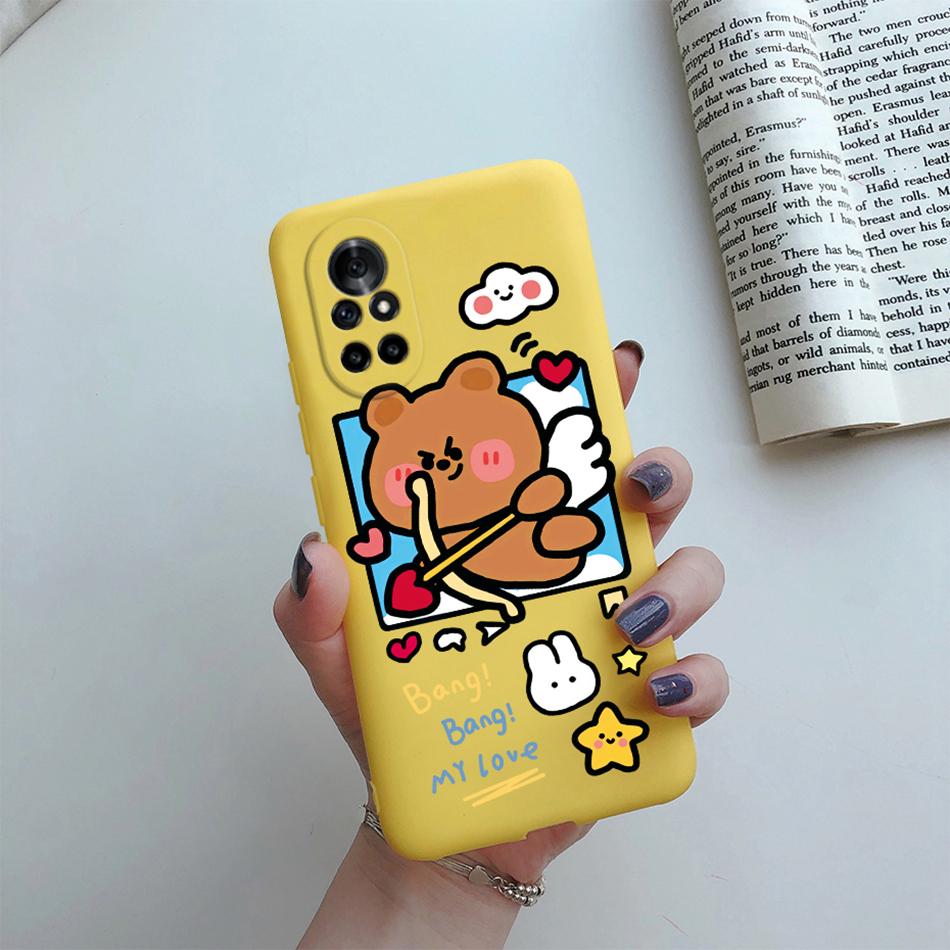 Case For Huawei Nova 8 Pro SE Silicone Flower Cat Cartoon Protector Phone Cases For Huawei Nova8 8Pro 8SE New Fundas Back Cover