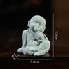 Green Sandstone Little Monk Zen Ornaments - Desktop Rockery Bonsai for Tea Table or Living Room.