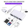 "Universal Multi-function TYPE-C to USB Card Reader for CF, SD, and TF Cards"