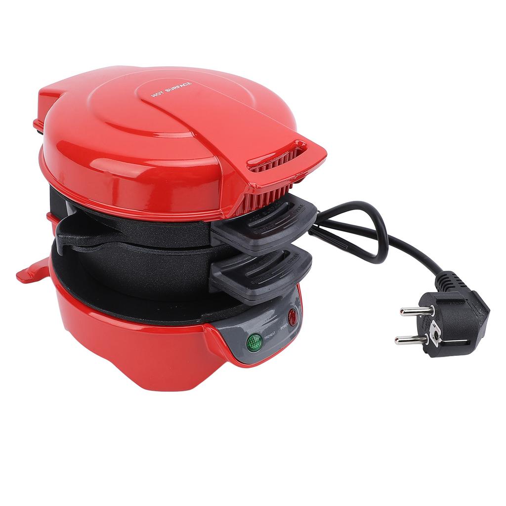3 In 1 Breakfast Sandwich Maker Professional Fast Heat Up Automatic Temperature Control Prevents Sti