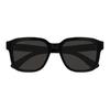 Gucci Logo Design Recycled Acetate Rectangular Sunglasses Men's Black