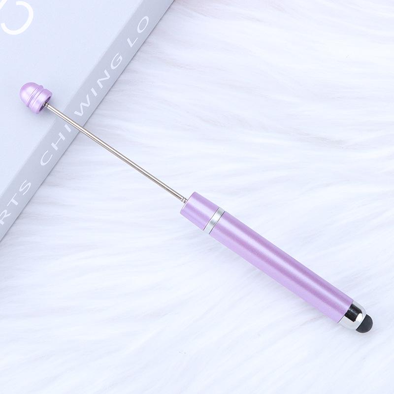 Multi-functional Touch Screen Beading Ballpoint Pen with Extended Rod for DIY Cute Bead Design